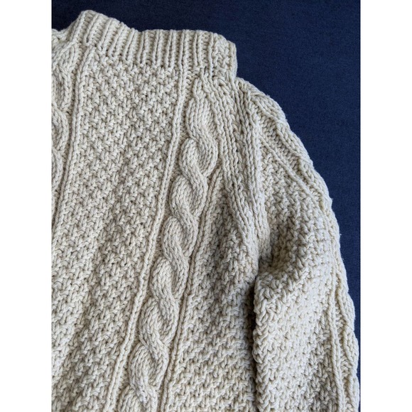 Vintage Children's Wool Fisherman Cabled Sweater - Picture 7 of 7